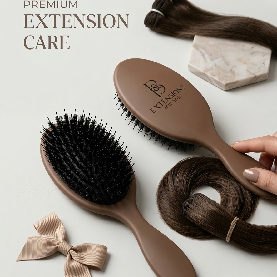 Hair Extension Brush with satin bag