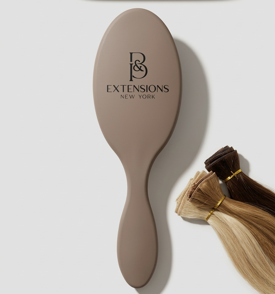 Hair Extension Brush with satin bag