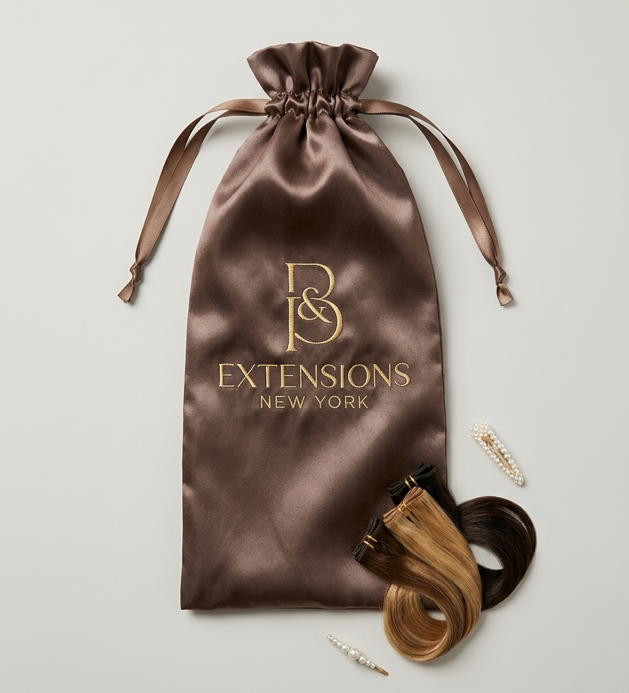 Hair Extension Brush with satin bag